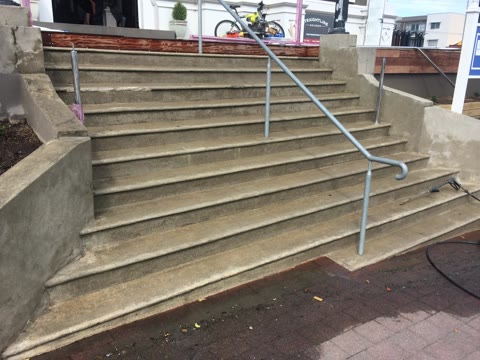 Refreshed Outdoor Stairs – Decorative Overlay & Sealer